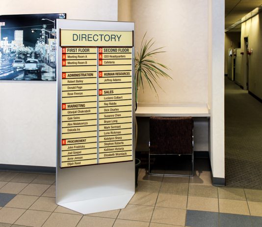 interior directional signs Howard Industries