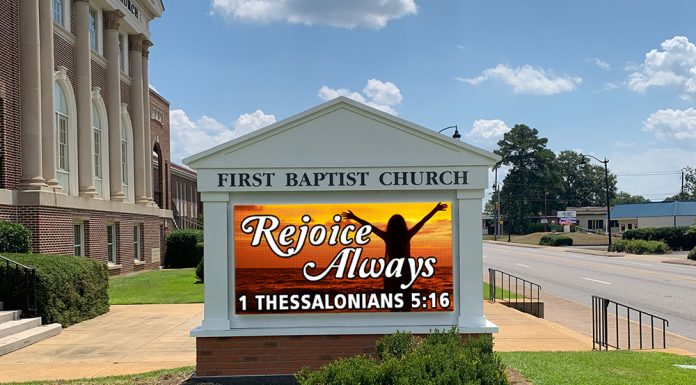 church digital sign