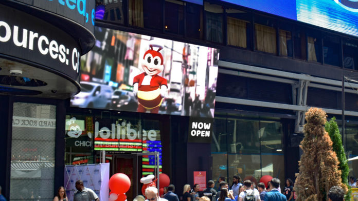 Jollibee Opens Times Square Location with Digital Marquee - Sign ...