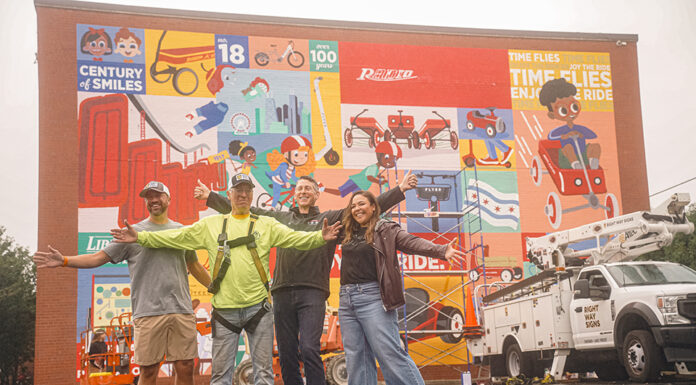 Radio Flyer Mural