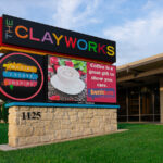 The Clayworks at Disability Supports' new Watchfire sign.